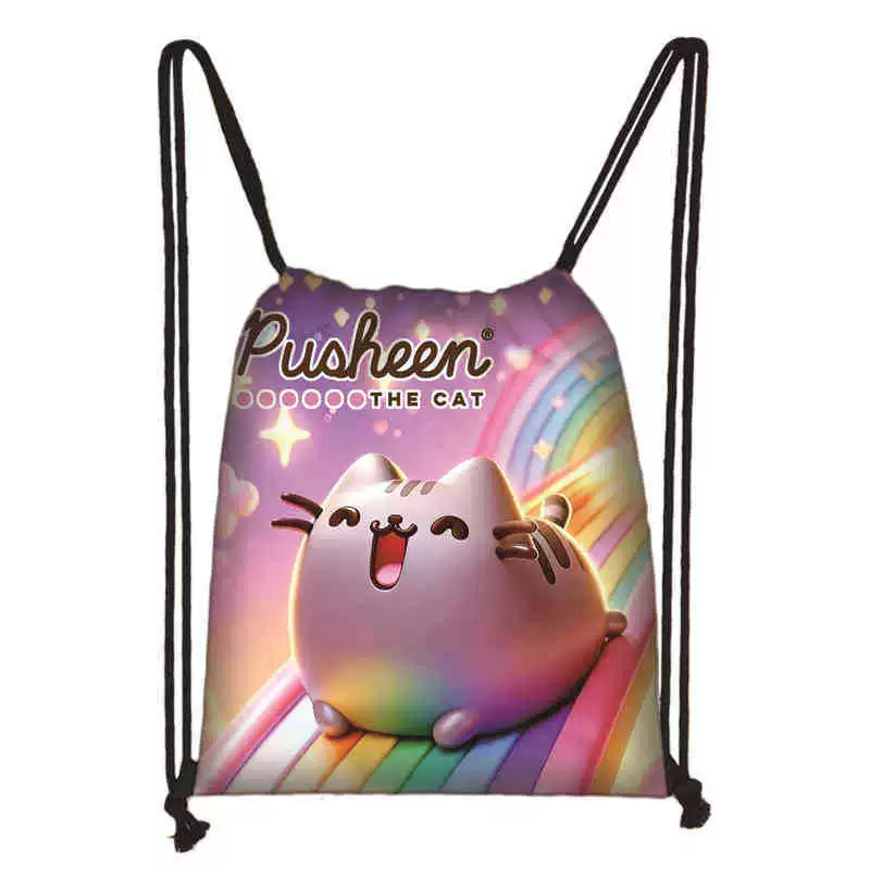 Рюкзак учебный Pusheen Fat Jimao с принтом периферийного типа, через стекло, зарубежная торговля, школьный рюкзак