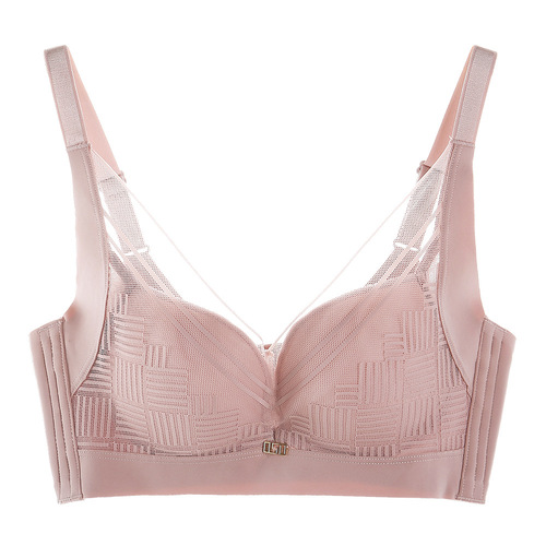 Underwear female sexy girl thin cup big breast slimming bra soft lace comfortable push-up bra