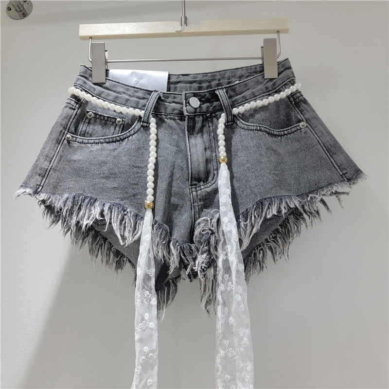 Shorts Vaqueros Cortos con Flecos y Roturas para Mujer image 7