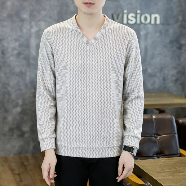 Long-sleeved T-shirt, V-neck sweatshirt, 2026 autumn new collection, warm and stylish T-shirt