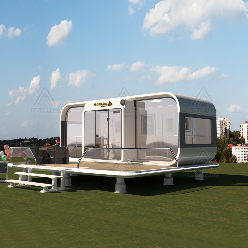 Cápsula espacial, casa móvil, almacén de manzana al aire libre, oficina, B & B, sala de estar en invierno, tablero de actividades, casa, ensamblaje popular