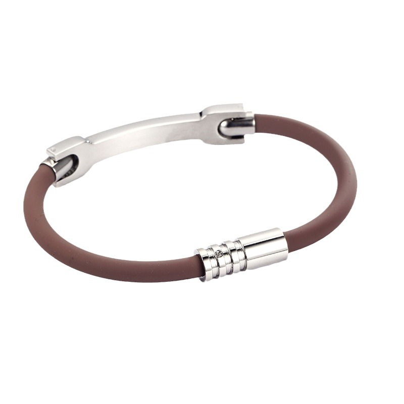 Anión antiestático pulsera de silicona al aire libre al por mayor baloncesto deportes muñeca Correa equilibrio energía pulsera letras