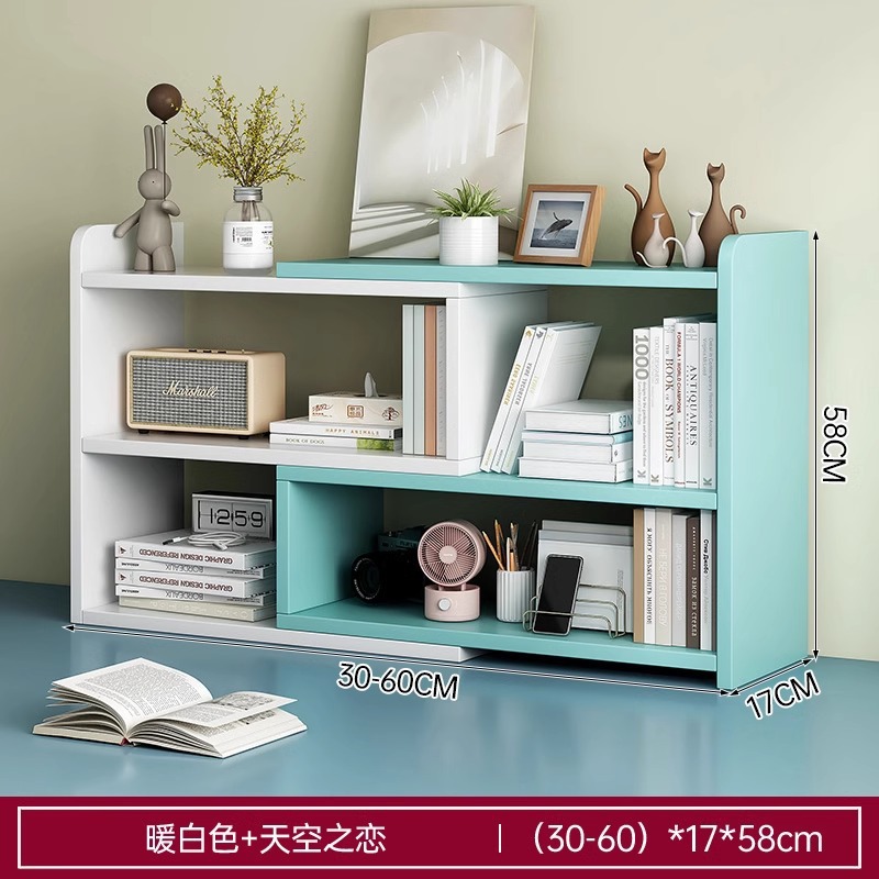 Estante de escritorio Estante de almacenamiento de estudiantes Estante de almacenamiento doméstico Estante de escritorio Estante de clasificación Estante de escritorio Estante de capas Estante de libros pequeño simple