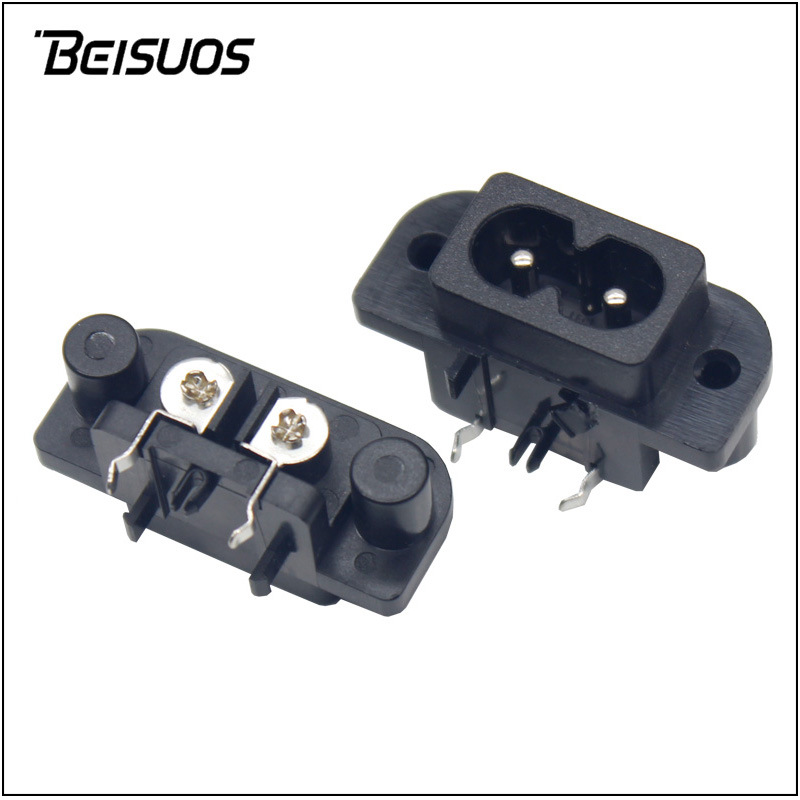 AC电源插座8字插座八字尾公座D8系列器具插座C8充电器UPS体育器材