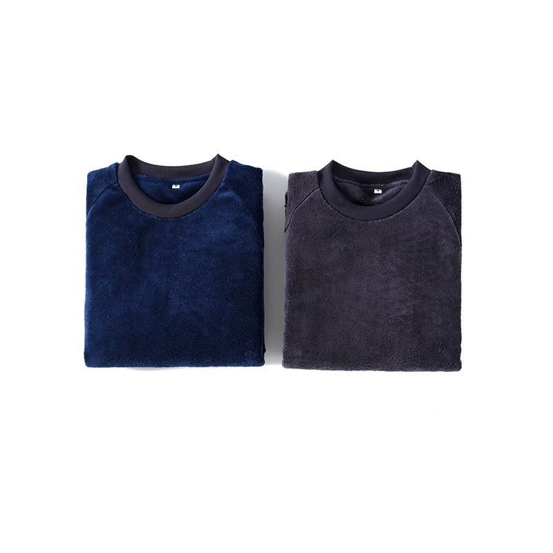 Специальные фланелевые пижамы пары мужчин и женщин с ребристыми манжетами Домашняя одежда может носить толстые теплые осенние и зимние брюки