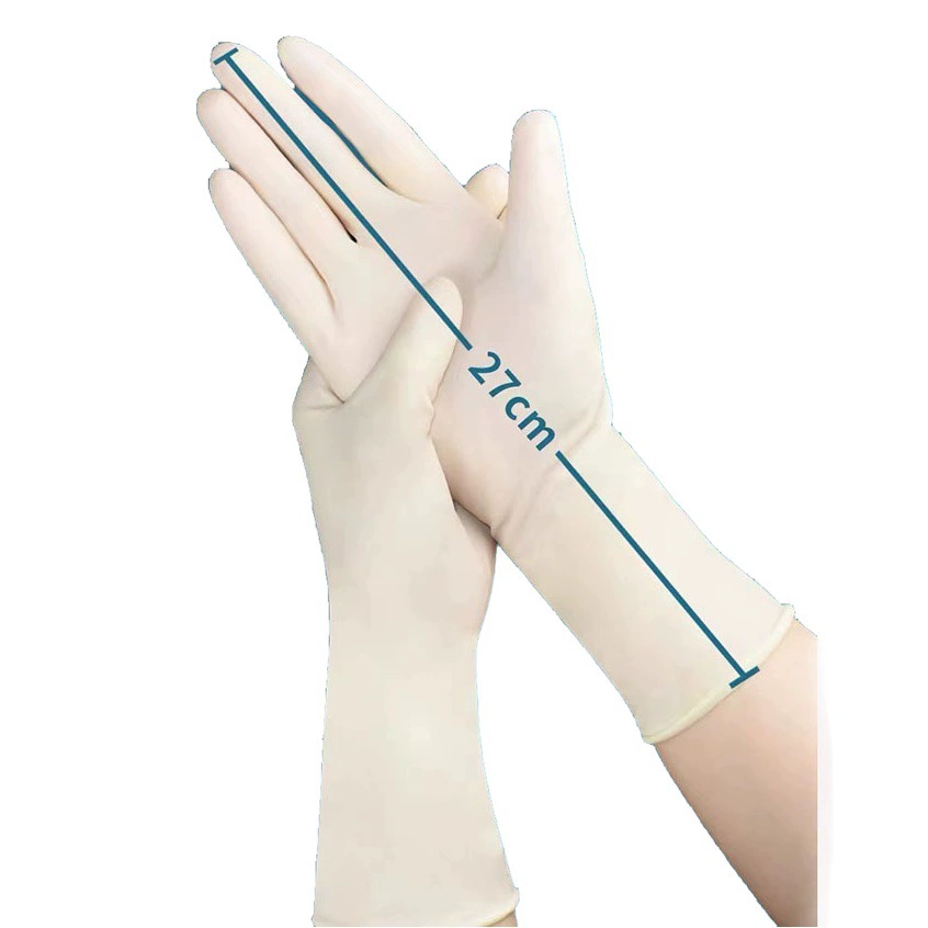 [Мгновенная обработка] Медицинские стерильные латексные перчатки, стерилизованные одноразовые хирургические инспекционные высокоэластичные резиновые независимые упаковки