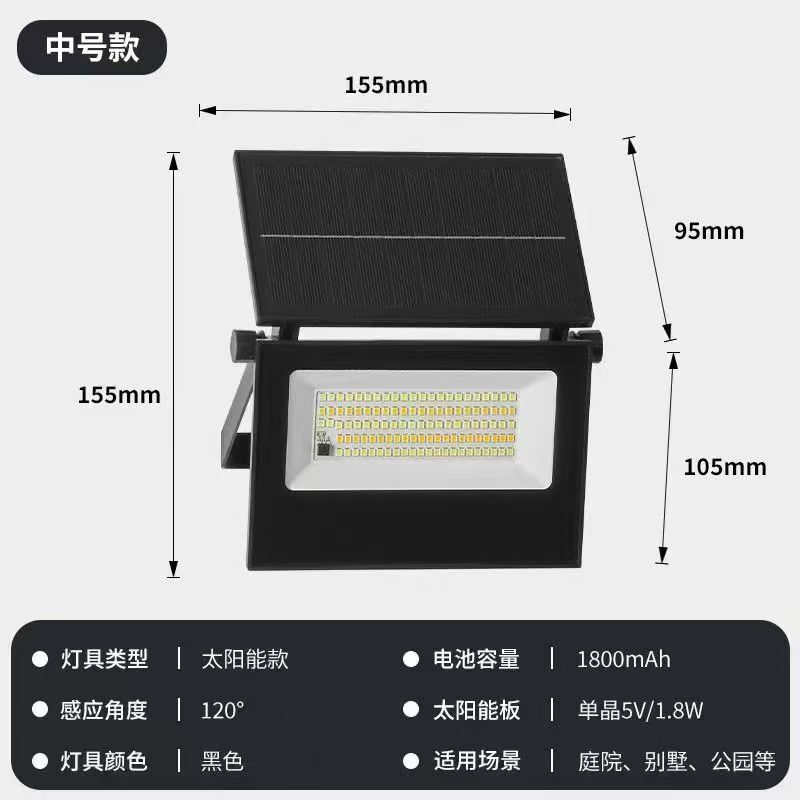 太阳能智能感应照明灯户外高亮防水庭院壁灯可折叠人体感应投光灯|undefined