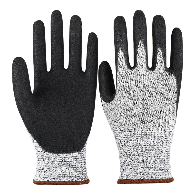 Fábrica en stock Guantes anti-corte de 5 niveles que sumergen cocina anti-corte de 5 niveles HPPE anti-rasguño de vidrio image 8