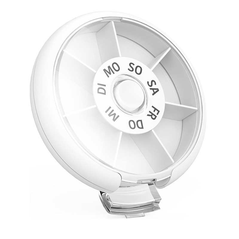 Caja de la píldora digital conveniente del viaje de la caja de la píldora del almacenamiento de 7 días