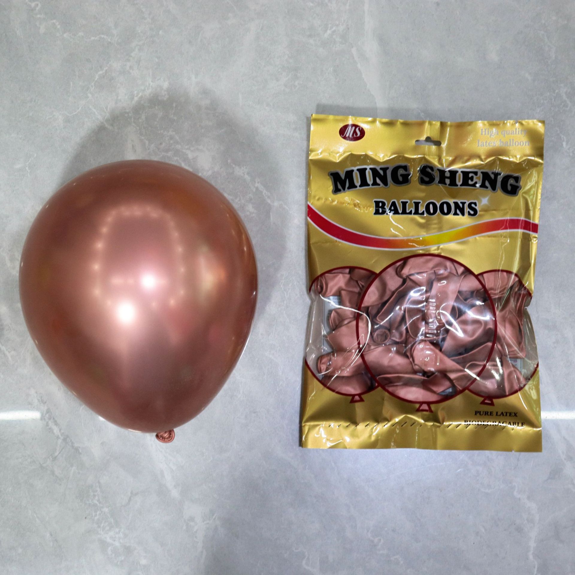 Celebridad en línea 1,8G globo redondo de metal decoración de la sala de bodas propuesta de globo fiesta de cumpleaños globo de metal cromado