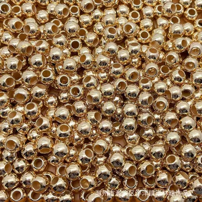 Beads Clothing Accessories | Zərgərlik ara hissələri - electroplated-kc-gold-large-hole-6mm-hole-about-3mm-about-5500-piecescatties