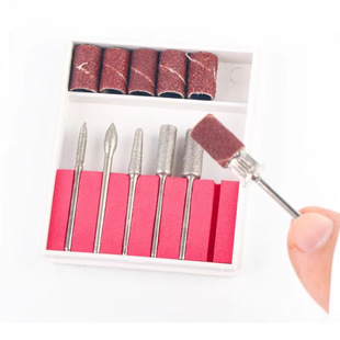 Cross-border nail polishing head polishing nail removal nail brown sand ring nail polishing head suit