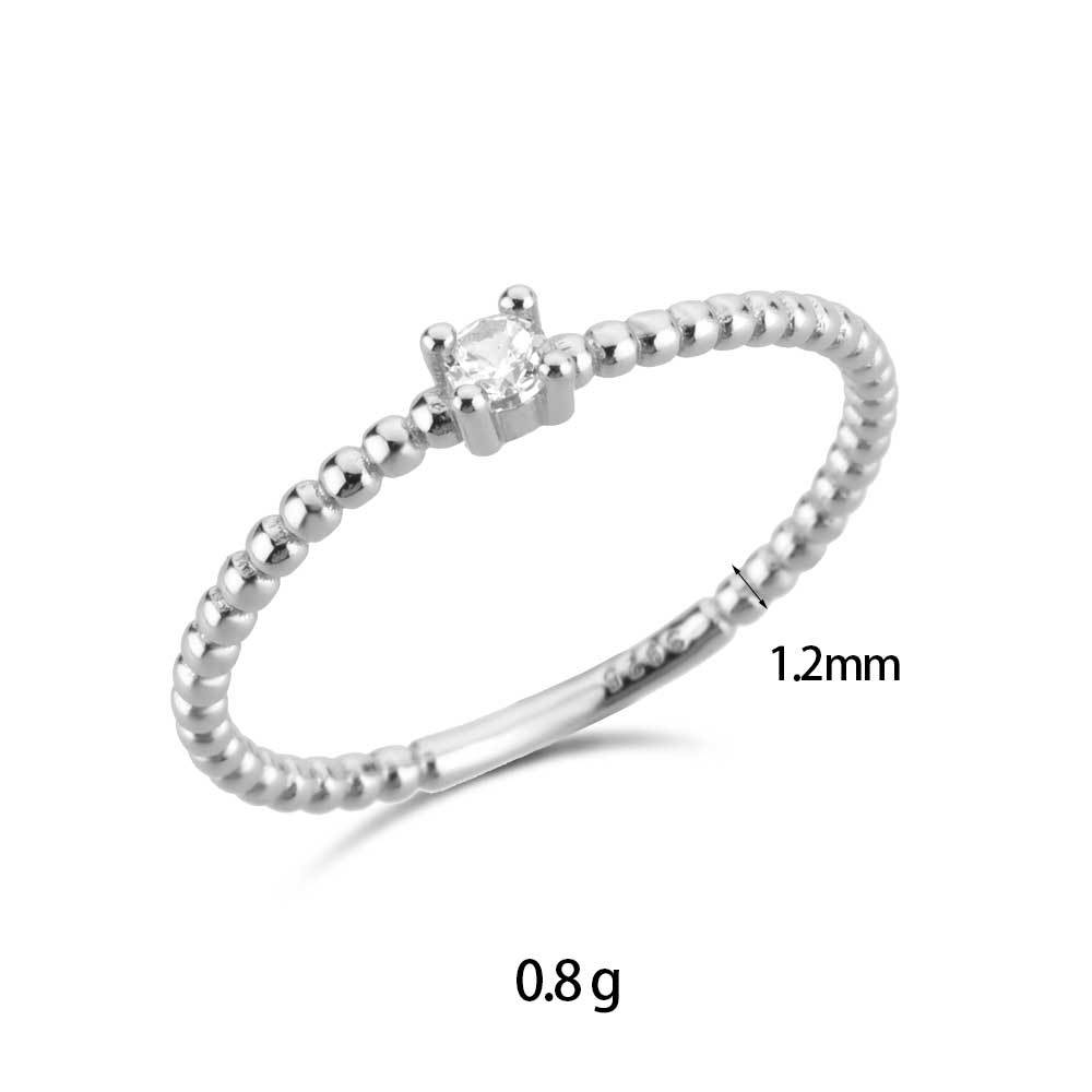 1g Weight 18K Gold Plated 925 Sterling Silver Geometric Rings