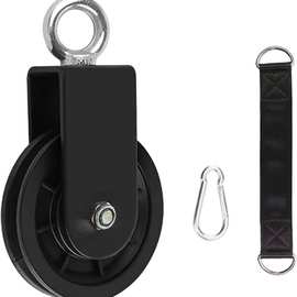 健身器材支架滑轮静音吊轮自制大飞鸟用滑轮 三头和背用器材滑轮