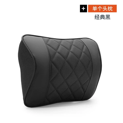 Pillow Pillow Pillow Pillow Back – Headrest - nappa-new-memory-foam-headrest-black-black-line-single