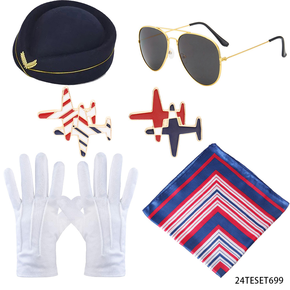 Nueva fiesta de vacaciones Cosplay policía espectáculo vestido esposado juego de rol de cigarrillos marinero azafata de vuelo