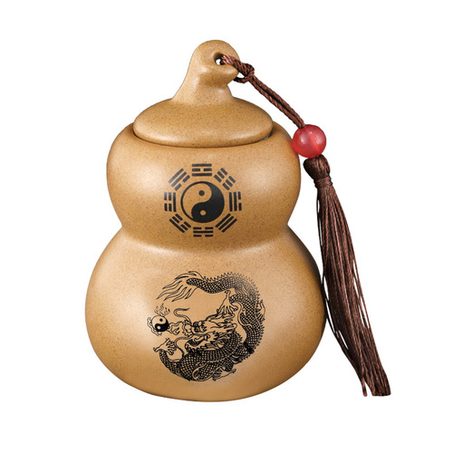 Manufacturer wholesale kitchen fire dragon bottle feng shui ornaments in the northwest corner of the kitchen ceramic gourd crafts fire dragon bottle ornaments