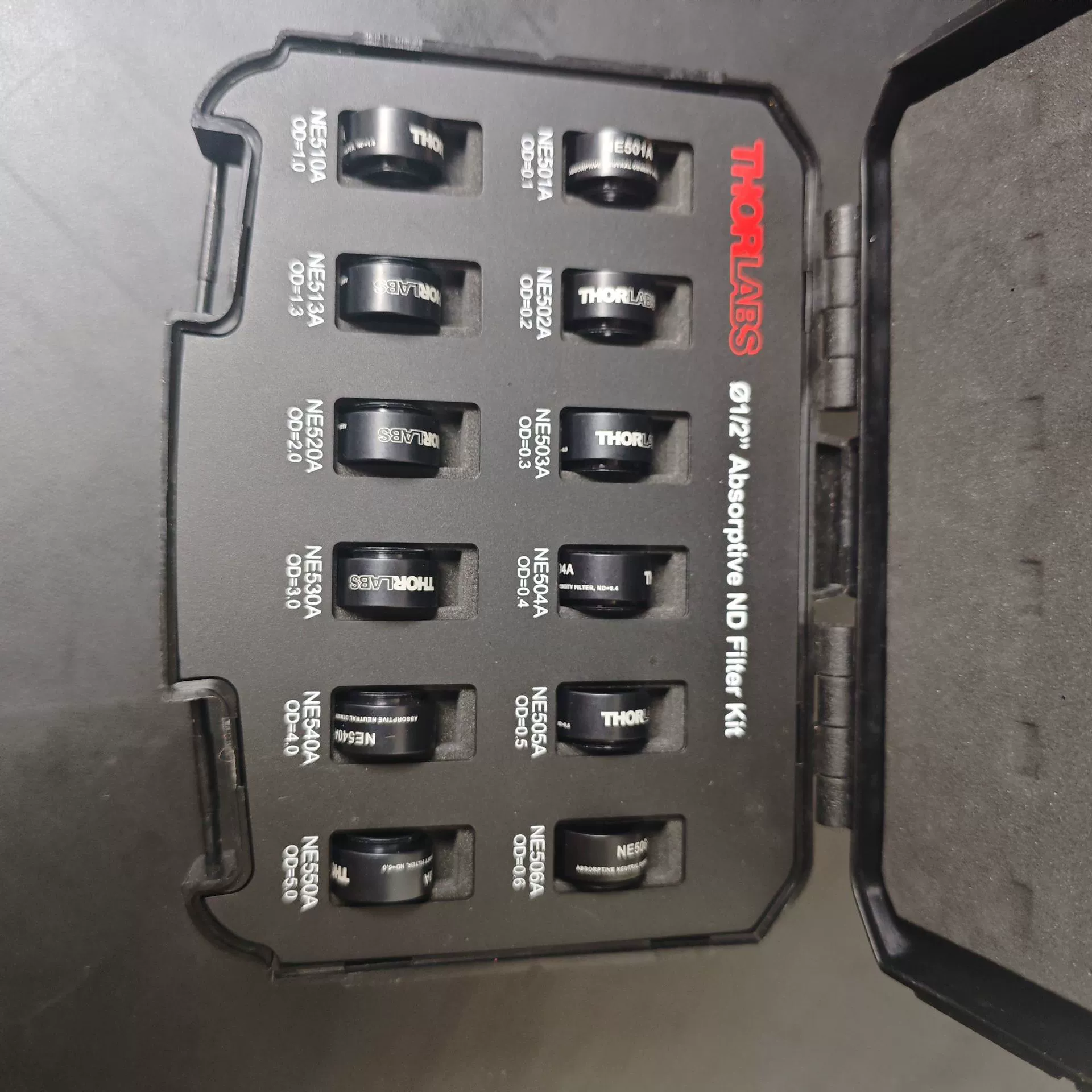 NEK02 Продажа THORLABS поглощающий ND фильтр Ø 1/2 "SM05 400 - 650 нм