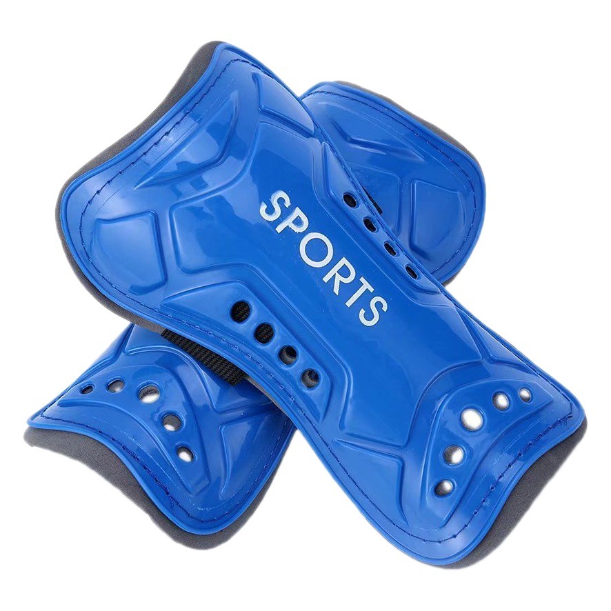 Adult outdoor sports leg guard football match with hole breathable child protective strap leg guard lower leg guard