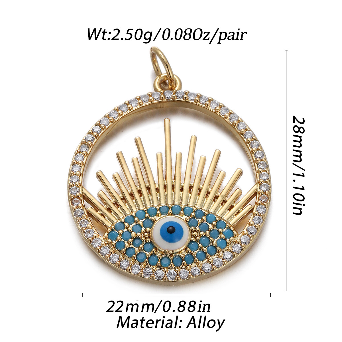 1 Piece Copper Solid Color Pendant display picture 9