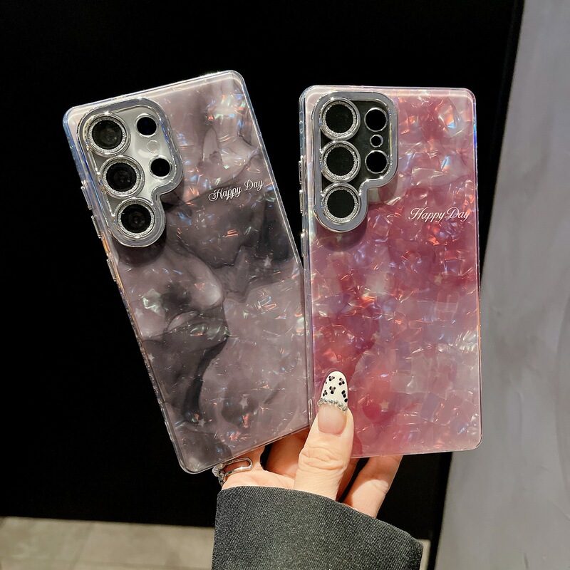 Suitable for Samsung Galaxy S25 Ultra Shell-Pattern Gradient S26 Plus Lens Film Full-Cover A55 Phone Case