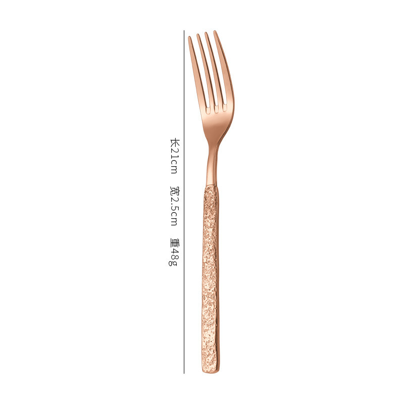 メーカー卸売り304ステンレスナイフフォークスプーンホテル家庭用食器ヨーロッパ式石紋ステーキナイフフォーク洋食食器|undefined