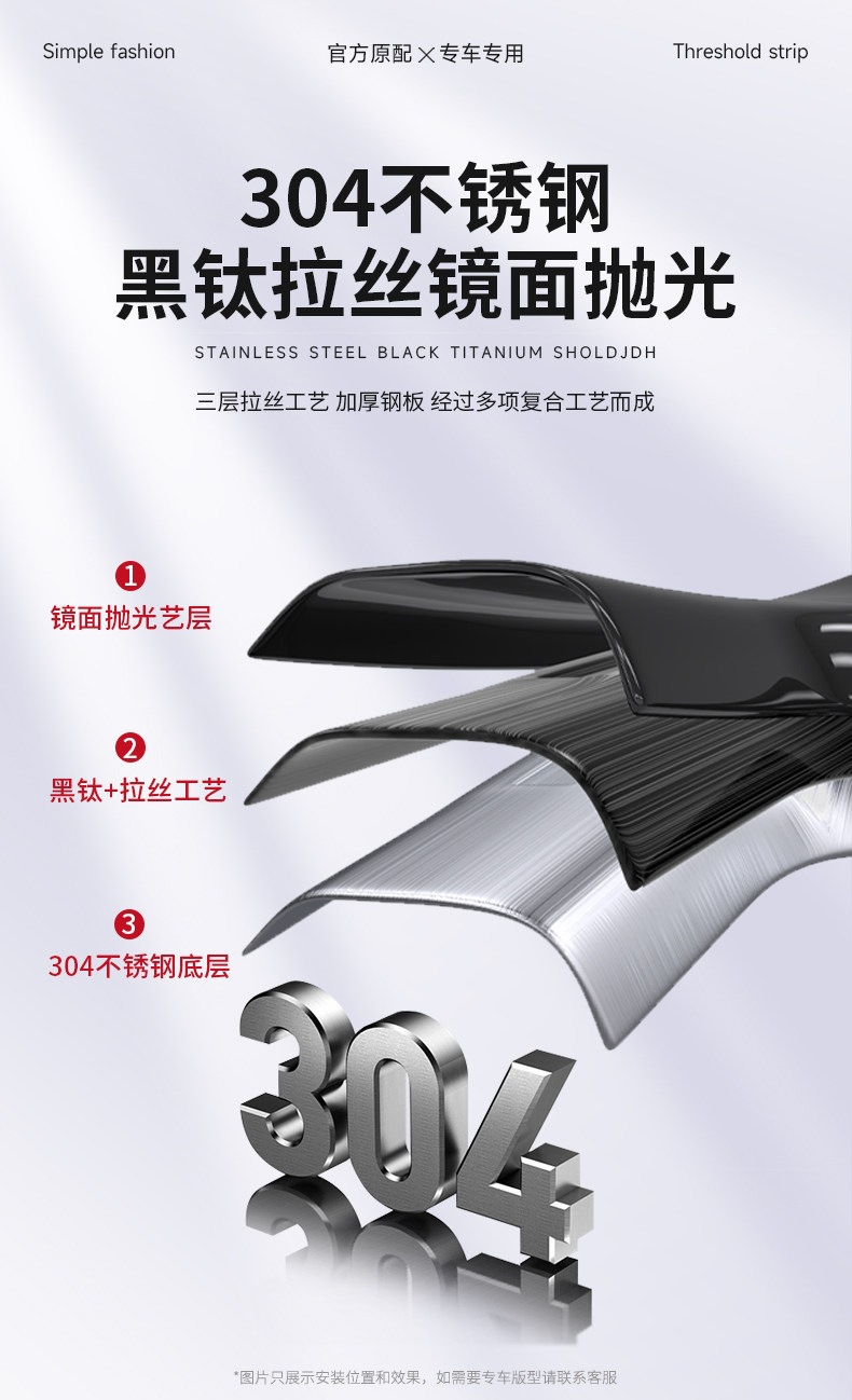 Compatible with Geely Xingyue stainless steel door sill strip, Xingrui L, Binrui C00L, Emgrand welcome pedal protection anti-scratch sticker