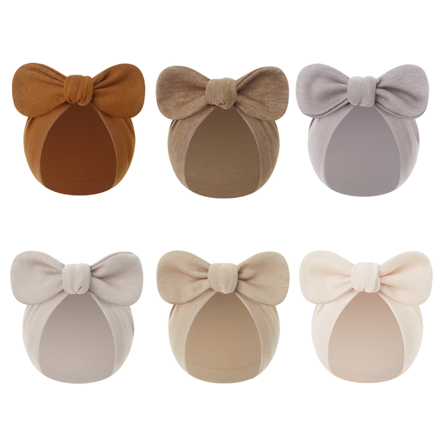 2026 New Model Foreign Trade Baby Pullover Hat Newborn Bowknot Indian Hat Spring/Summer Pure Cotton Hat for Newborns