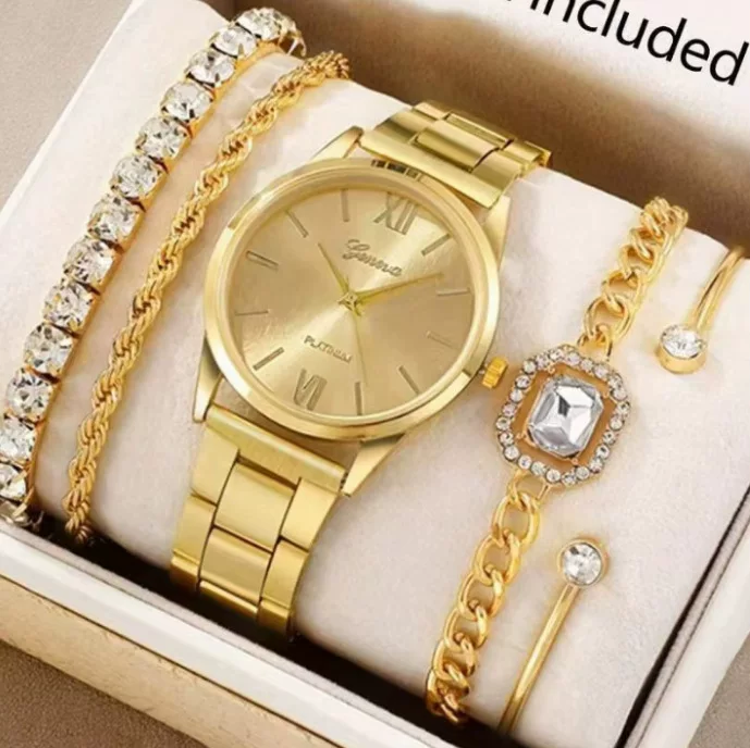 TikTok, часы, циферблат, инкрустирован diamonds, маленький циферблат