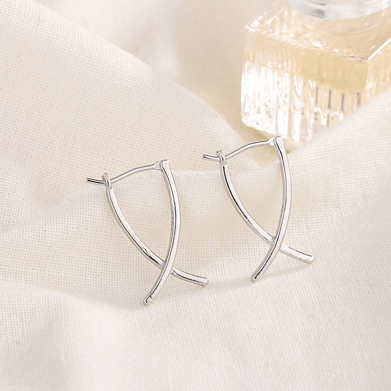 Fashion Geometric Copper Plating Earrings 1 Pair