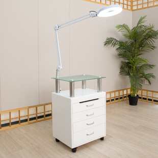 Beauty Salon Special Multi-functional Nail Art Embroidery Storage Three-layer Mobile Storage Rack Hair Salon Mobile Cart