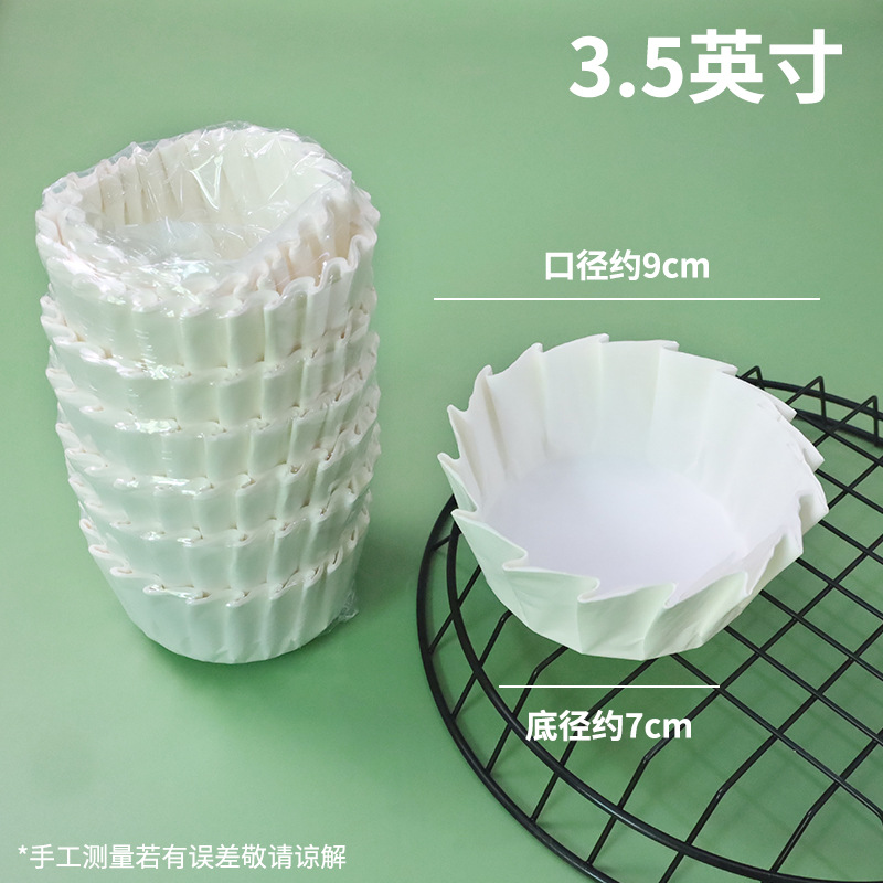 Papel Desmoldeador para Pastel Vasco 4, 5, 6 y 8 Pulgadas de Papel de Silicona Resistente a Altas Temperaturas