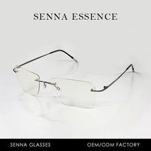 无框方框偏光夜视镜户外TAC眼镜uv400墨镜禁欲系斯文太阳镜遮阳