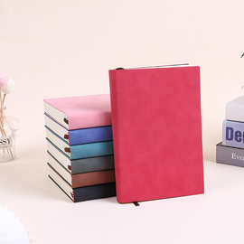 源头工厂复古羊巴皮笔记本子软皮工作A5加厚商务办公用会议印LOGO