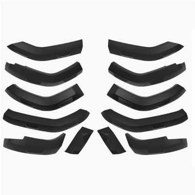 Suitable for 2024-2025 Toyota Prado LC250 widened and thickened wheel arches, off-road vehicle fender exterior modification (Wheel eyebrow) - lc250-24-12-piece-pack-leather-texture