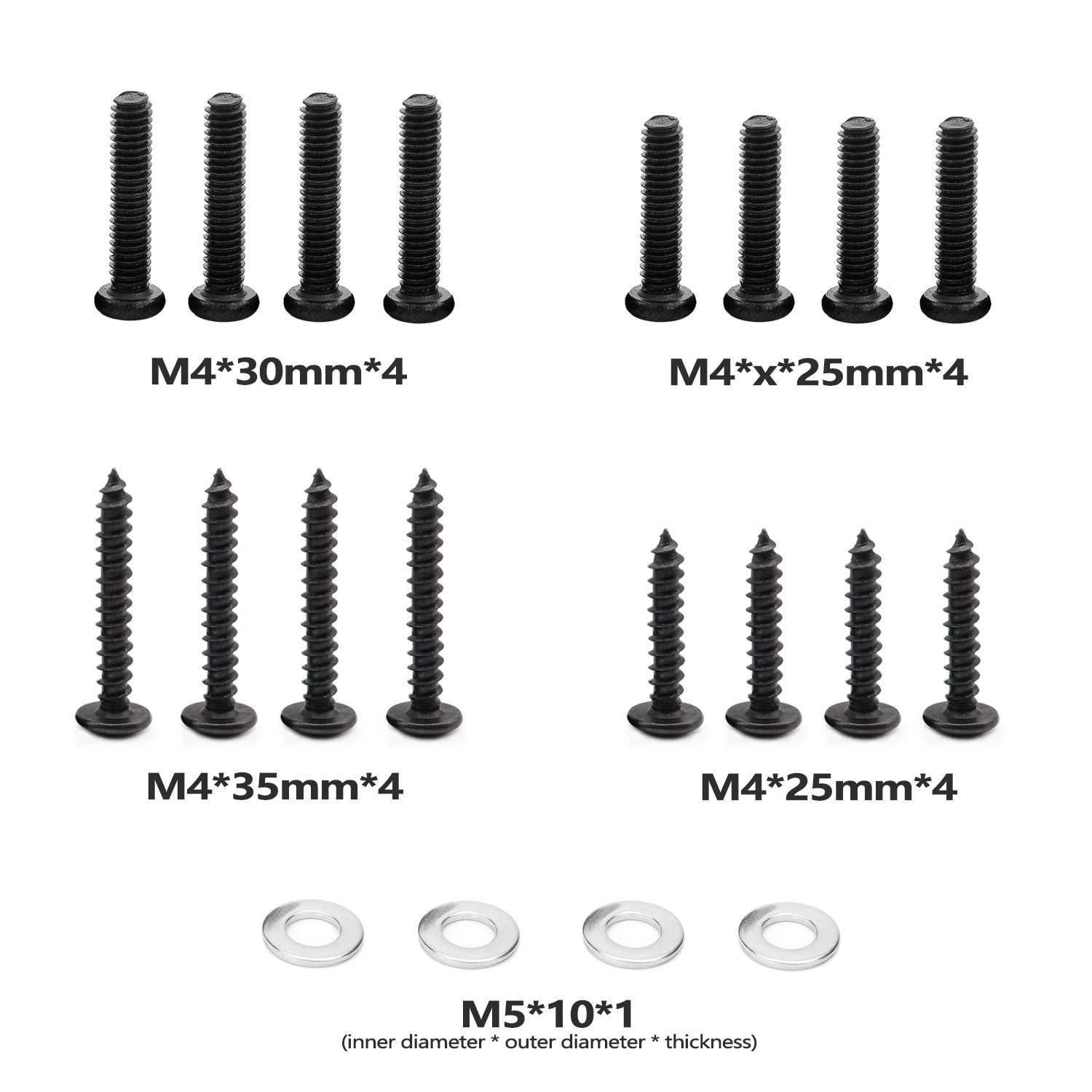 Всеобщий пакет винта круглой головки винта провода машины круглой головки винта ТВ кронштейна само-выстукивая