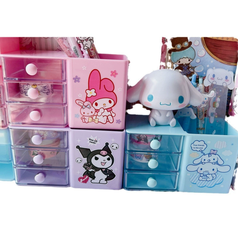 Органайзер для ручек (Sanrio) милая коробка-органайзер с 3 ящиками — маленькие и большие размеры