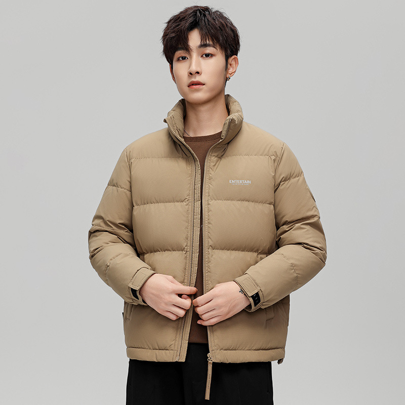 跨境冬季新款羽绒服男士·韩版潮流休闲加厚防寒外套青年保暖上衣