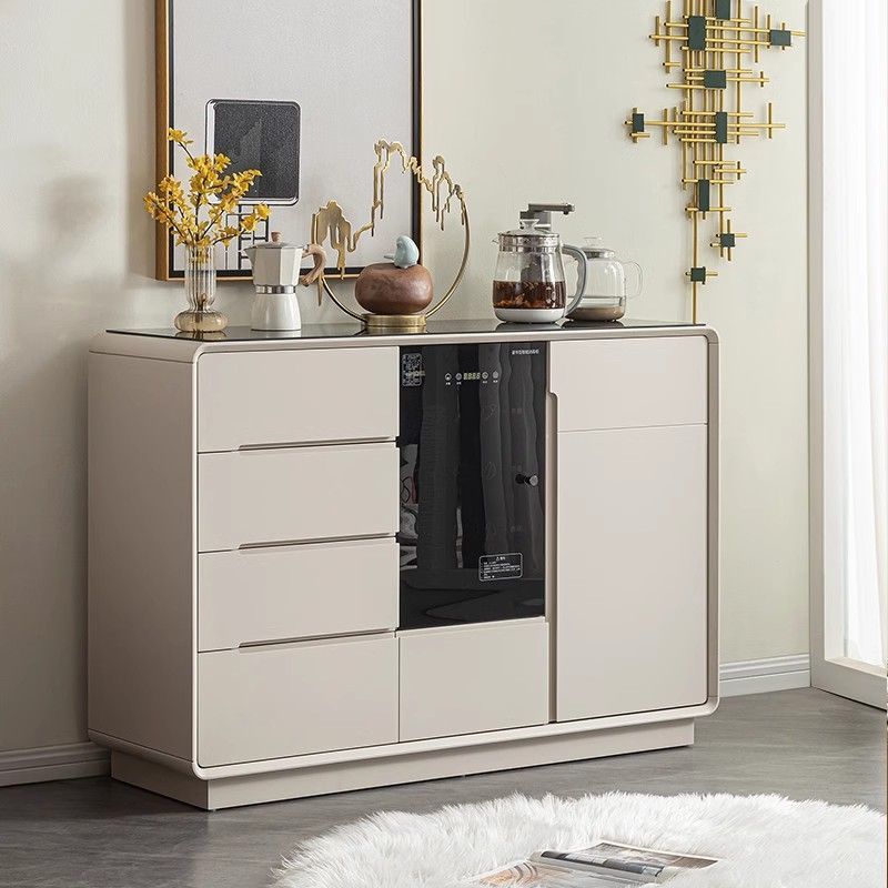 Máquina de té inteligente automática en 2025 con desinfección de escritorio nuevo gabinete de comedor casero gabinete de escritorio integrado