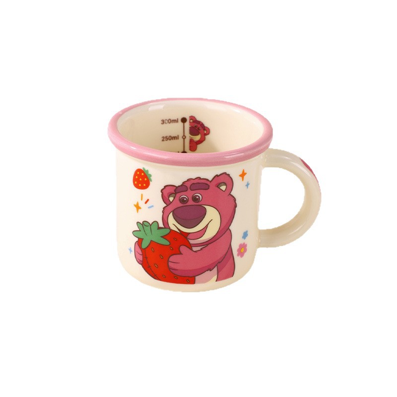 Taza de agua de cerámica de Disney de alto valor facial taza de café casera taza de café regalo creativo para niñas taza de marca