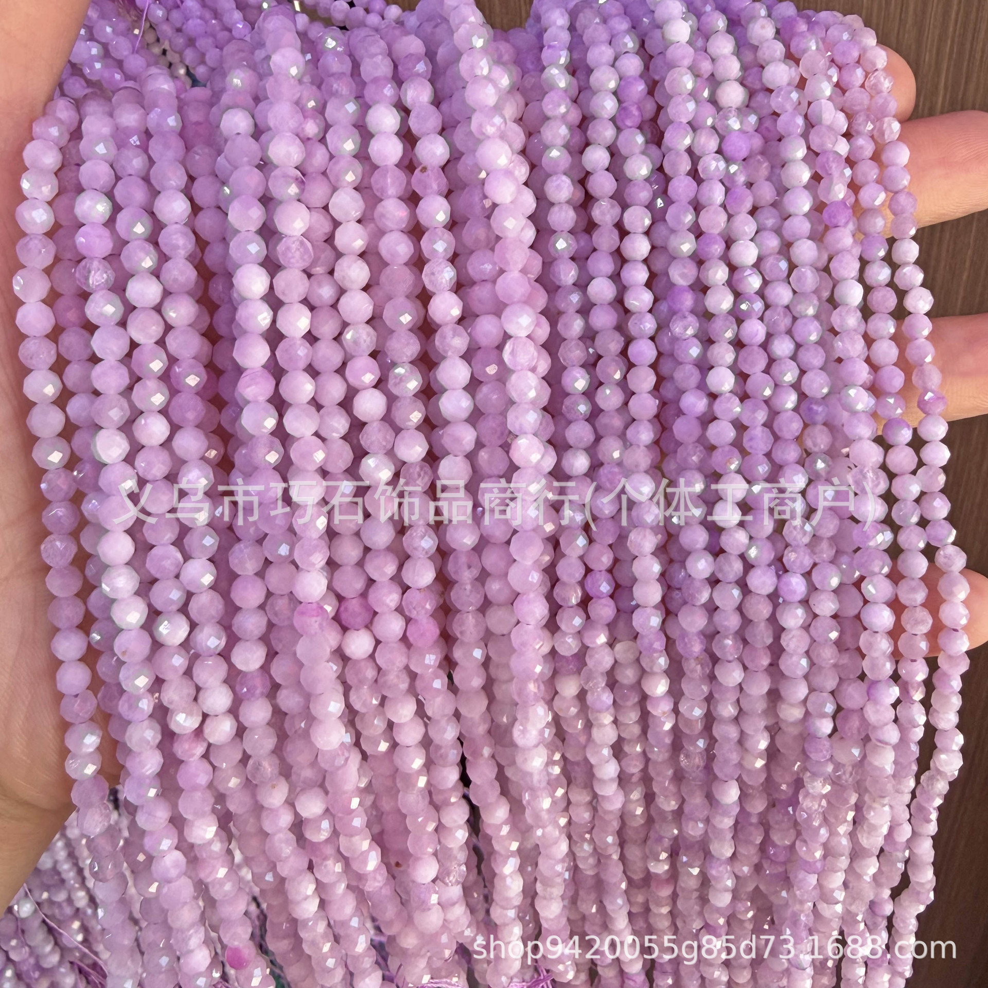 Natural Kunzite Faceted 2-6mm Small Beads, Faceted Loose Beads for Bracelets, Spacer Beads, Semi-finished DIY Jewelry Accessories