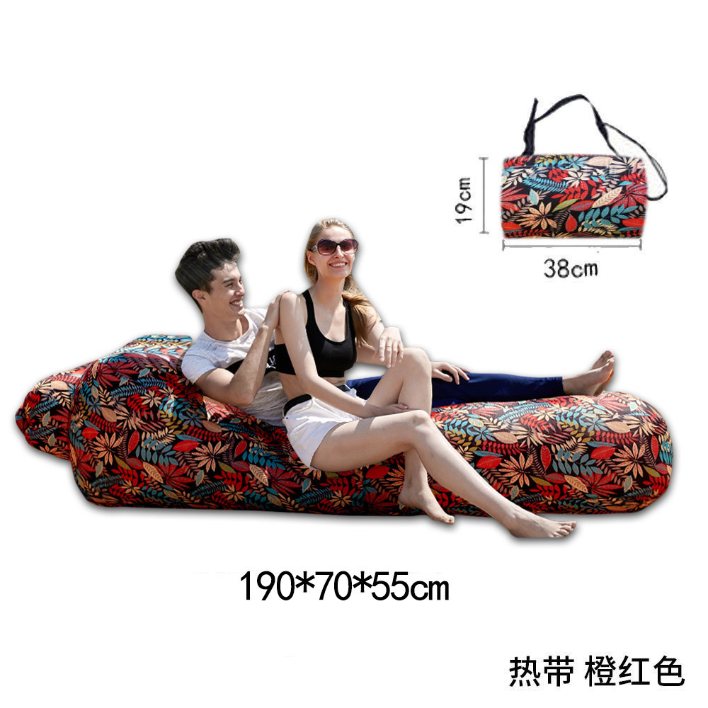 Nuevos productos sofá infláble al aire libre acampado festival de música rápido sofá infláble perezoso cama infláble al aire libre viaje portátil
