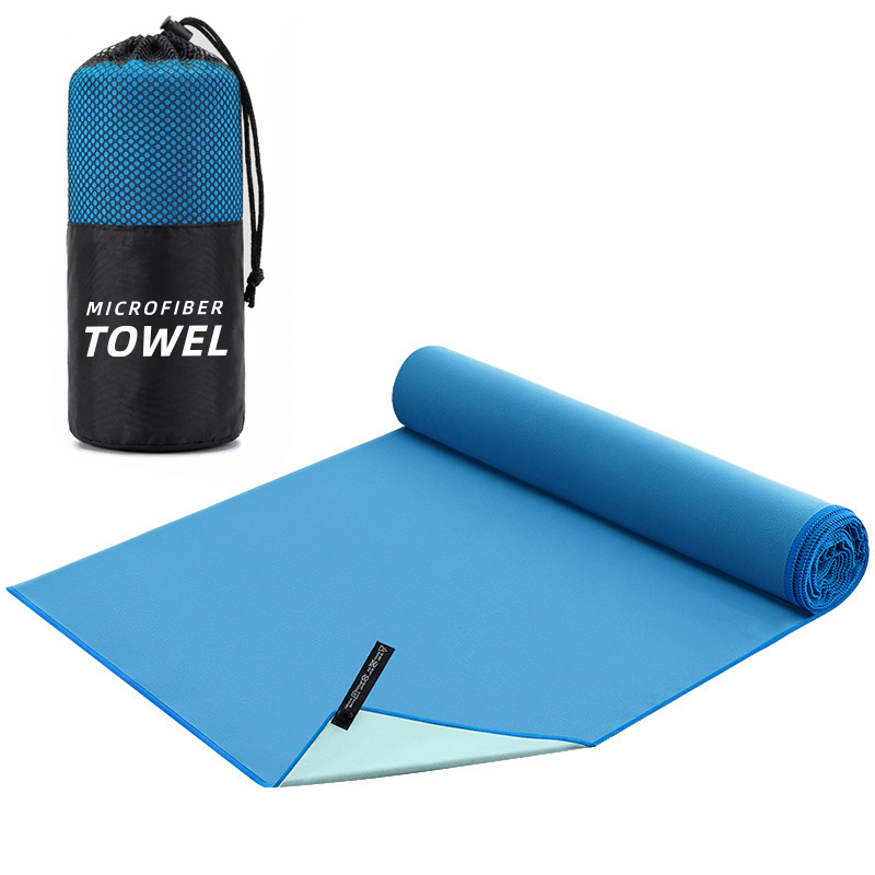 Absorción transfronteriza portátil toalla de secado rápido natación microfibra logo personalizado toalla deportiva succión de sudor gimnasio