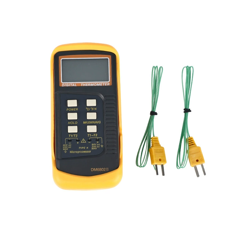 Поставка (двухканальный) Новое программное обеспечение цифровой термометр 6802 // Горячая продажа экспорт