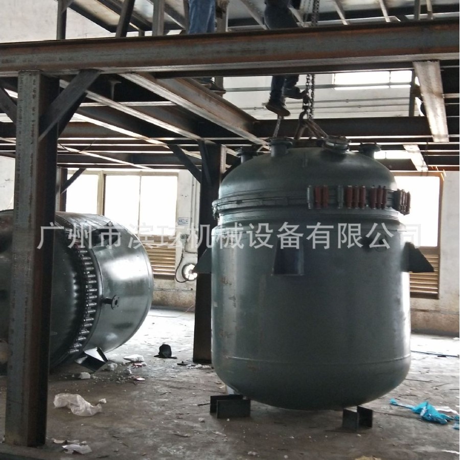 广东搪瓷釜5000L搪玻璃电加热反应釜  蒸汽加热搪瓷反应罐