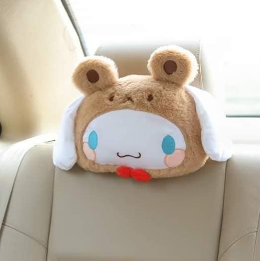 Cute Cartoon Rabbit Car Headrest Neck Pillow Seat Cushion Car Accessory Cartoon Cervical Head Pillow Vehicle
