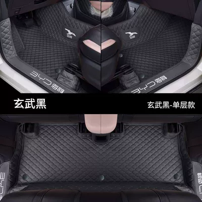 Suitable for BYD Seagull Foot — Universal Foot Pad - single-layer-original-car-basalt-black-model-23-25-byd-seagull