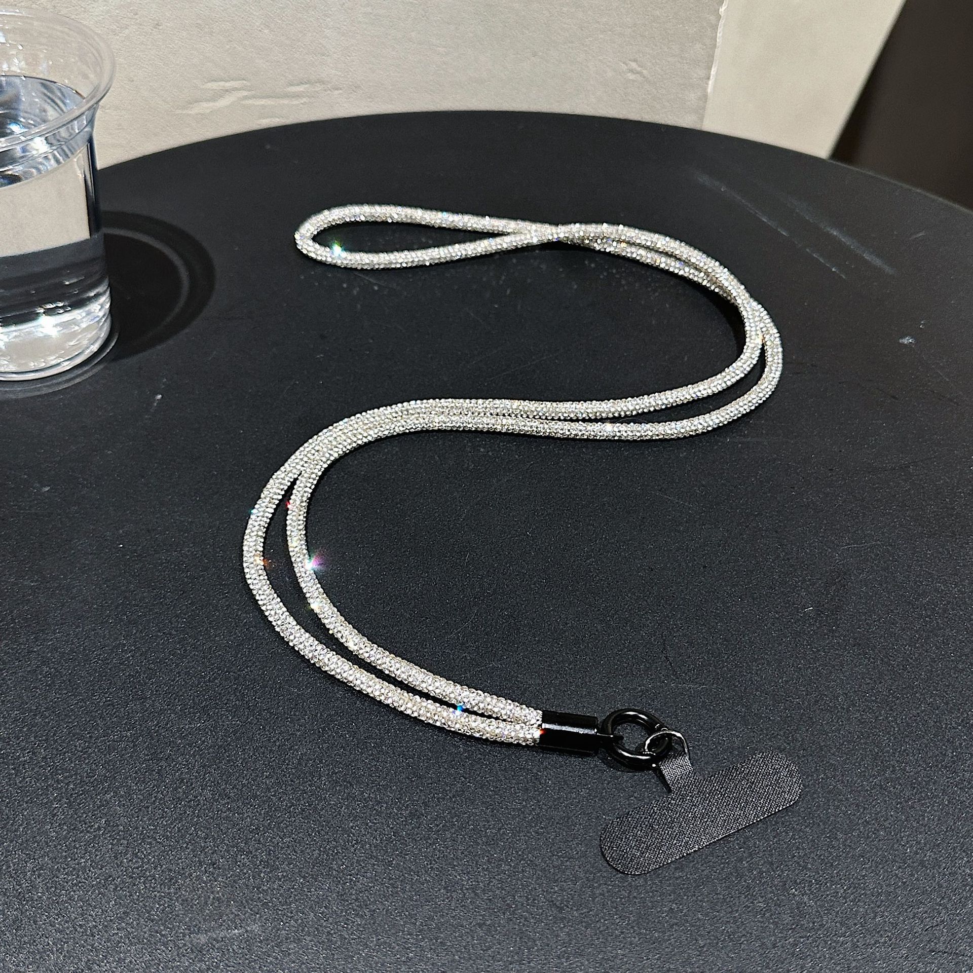 Lujo ligero color diamante de lujo brazalete larga cuerda de teléfono móvil colgante colgante de alta calidad colgante duradero