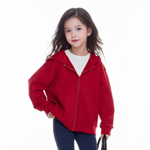 童装女童外套秋季新品儿童休闲连帽外套中大童运动拉链衫男童上衣