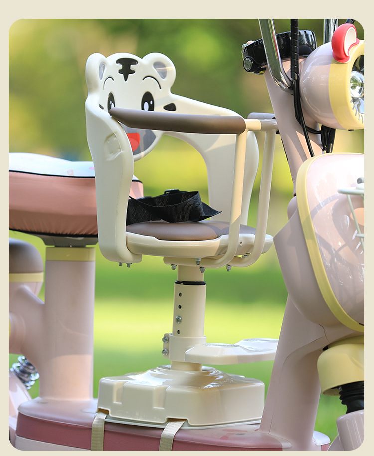 Electric Vehicle Child Seat, Front-Mounted Battery Bike Baby Seat, Motorcycle Infant Child Seat, Small Stool